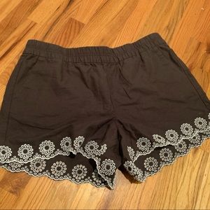 J. Crew Factory embroidered scalloped shorts sz XL